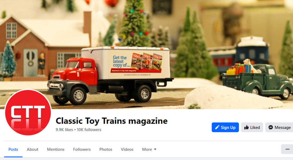Truck on classic toy trains facebook page